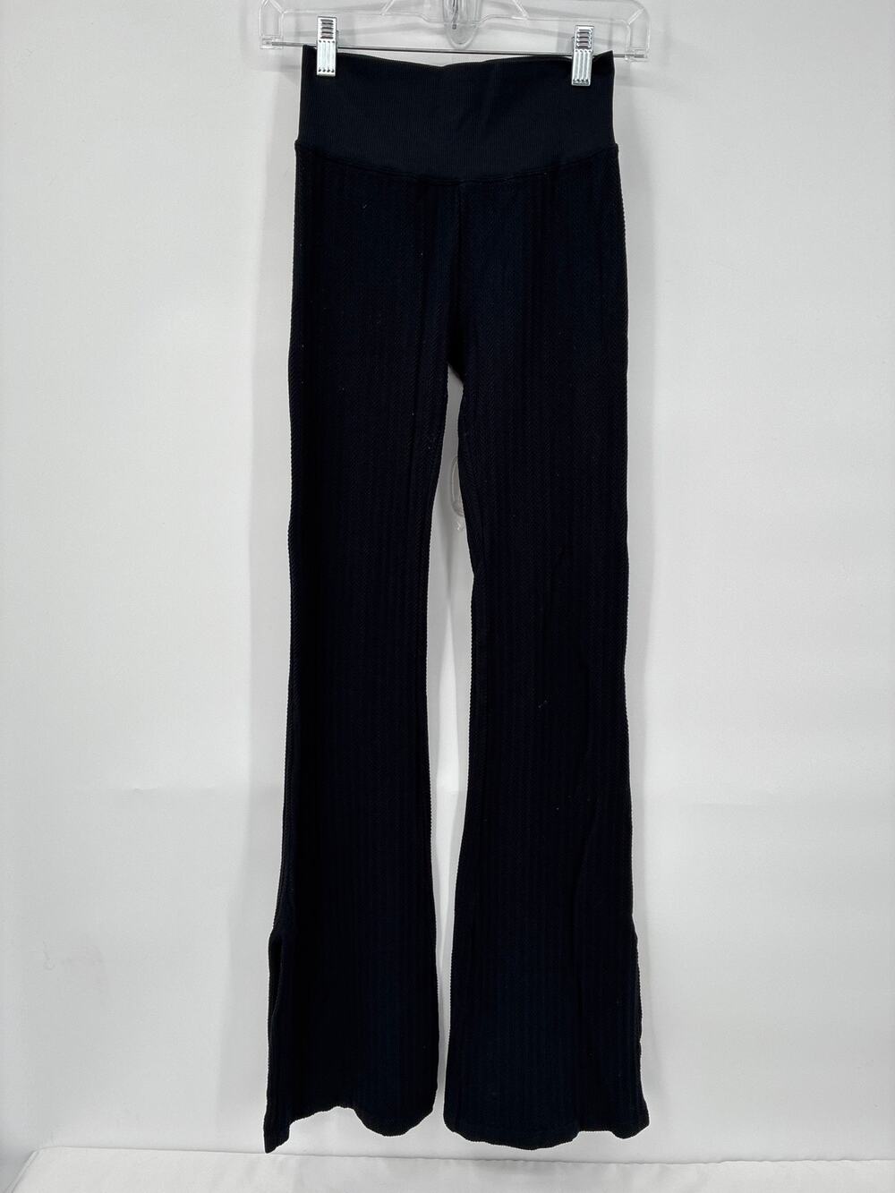 Victoria's Secret PINK Textured Flare Leggings Black Small Regular